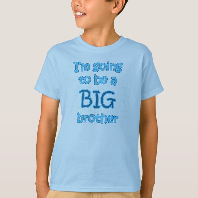 Camiseta Eu estou indo ser um t-shirt das crianças do big (Frente)