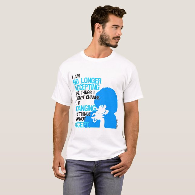 Camiseta Eu estou mudando o t-shirt básico dos homens das (Frente Completa)