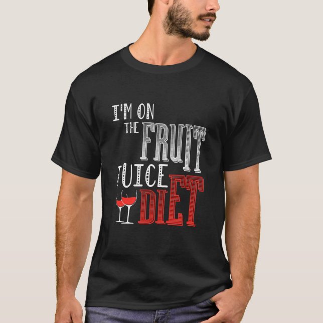 Camiseta Eu Estou Na Dieta De Sumo De Fruta (Frente)