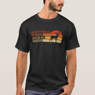 Camiseta Eu estou na Malhação Ajustado Deer no meu Caçador
