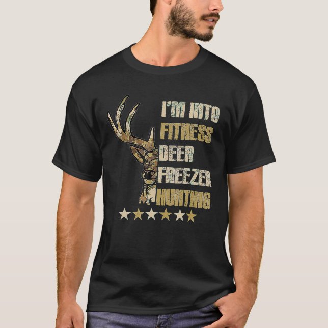 Camiseta Eu estou na Malhação Ajustado Deer no meu gelado H (Frente)