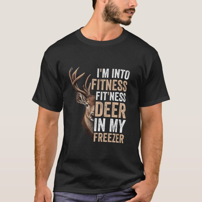 Camiseta Eu estou na Malhação Ajustado Deer no meu gelado H (Frente)