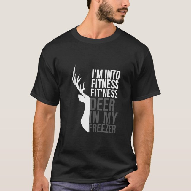 Camiseta Eu estou na Malhação Ajustado Deer no meu gelado H (Frente)