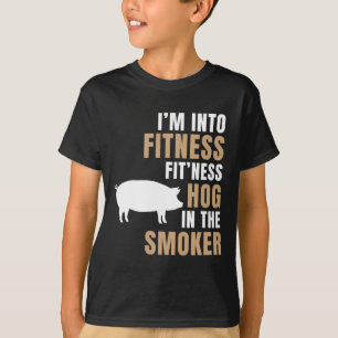 Camiseta Eu estou na Malhação Churrasco de porco fumante.