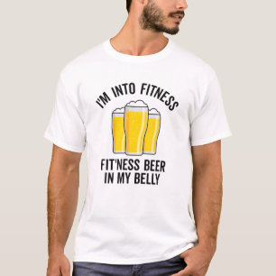 Camiseta Eu Estou Na Malhação, Encaixando Esta Cerveja No
