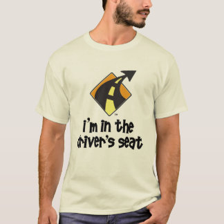 Camiseta eu estou no assento de motorista
