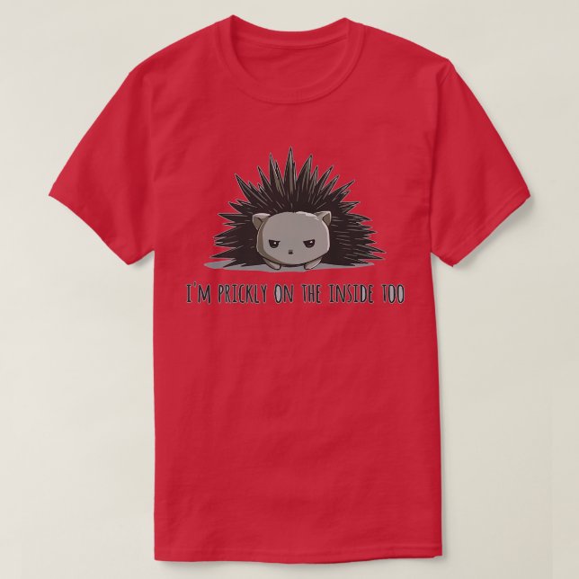 Camiseta Eu estou no Dentro, muito engraçado, Hedgehog (Frente do Design)