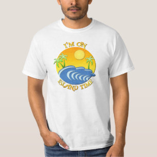 Camiseta Eu estou no tempo da ilha