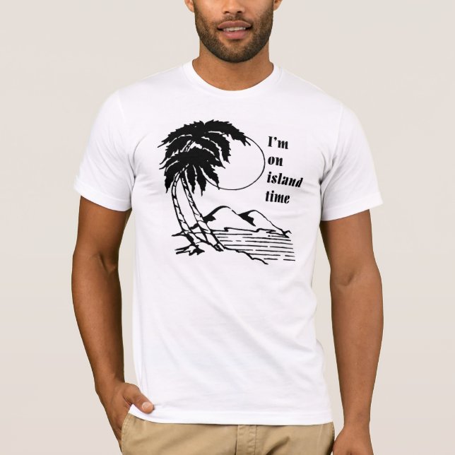 Camiseta Eu estou no tempo da ilha (Frente)