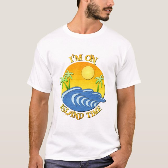 Camiseta Eu estou no tempo da ilha (Frente)
