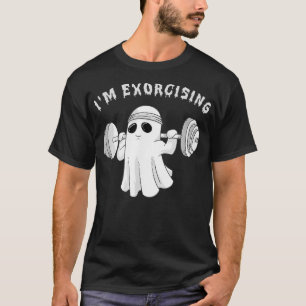 Camiseta Eu estou orcendo fantasias fantasmas mulheres cria
