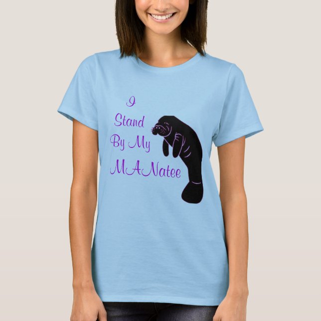 Camiseta Eu estou por meu Tshirt do peixe-boi (Frente)