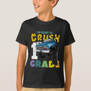 Camiseta Eu estou pronto para esmagar øs miúdos do monste
