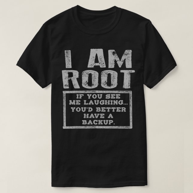 Camiseta Eu Estou Rindo Melhor Ter Backup Engraçado Tce De  (Frente do Design)