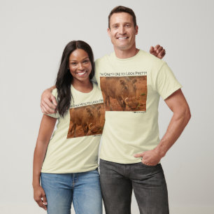 Camiseta Eu estou somente aqui olhar bonito - warthog