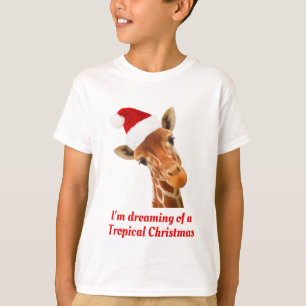 Camiseta Eu estou sonhando de um t-shirt tropical do Natal
