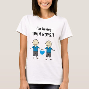 Camiseta Eu estou tendo a figura adorável meninos da vara
