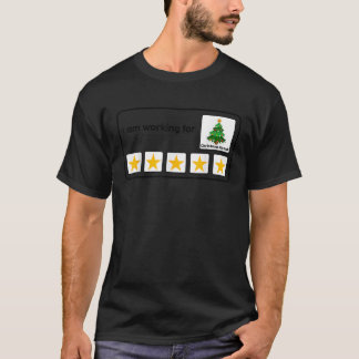 Camiseta Eu Estou Trabalhando Para O Natal Break 5 Estrelas