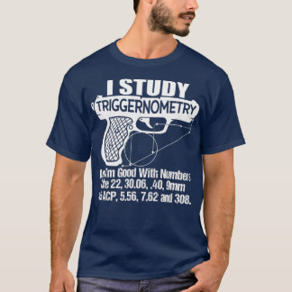 Camiseta Eu Estudo Boa Arrumação Com Arma Numerosa