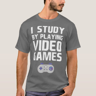 Camiseta Eu Estudo Jogando Videos games Jogando Jogador
