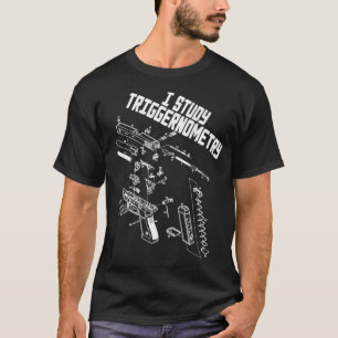 Camiseta Eu Estudo Triggernometria Em Arma Engraçado Dizen