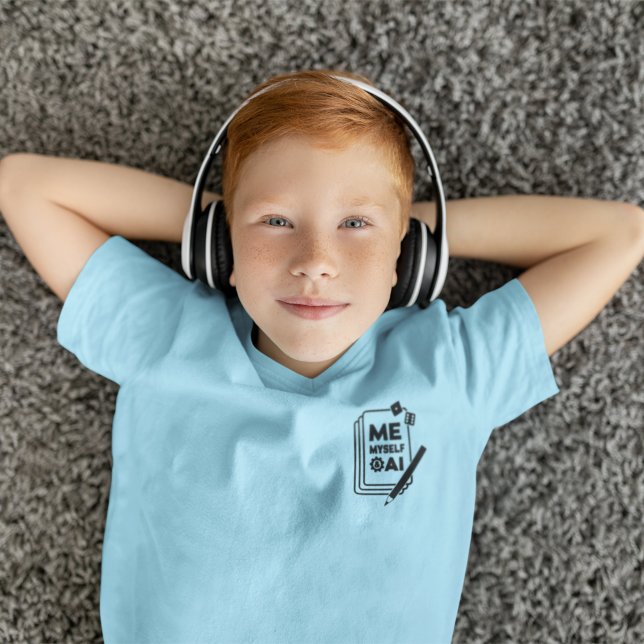 Camiseta Eu, Eu Próprio e IA, Meninos de Arte Negra (Criador carregado)