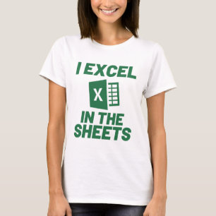 Camiseta Eu Excel em Planilhas Planilhas Computador Engraça