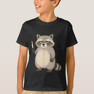 Camiseta Eu Exijo Lanches Funny Mpy Guaxinim Lixo Meme Lanc