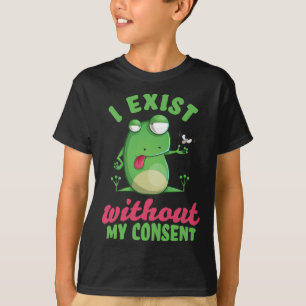 Camiseta Eu Existe Sem Meu Consentimento De Depressão De Sa