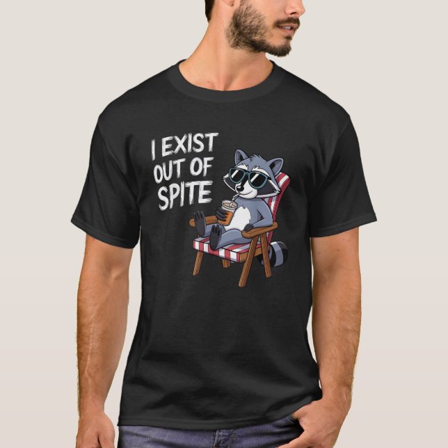 Camiseta Eu existo fora da trégua de óculos de sol de guaxi (Frente)