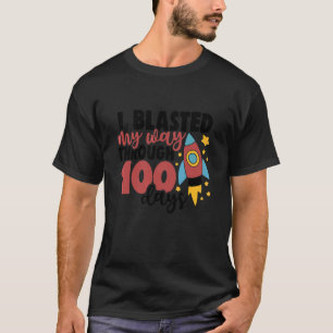 Camiseta Eu Explodi Meu Caminho Através dos Felizes 100 Dia