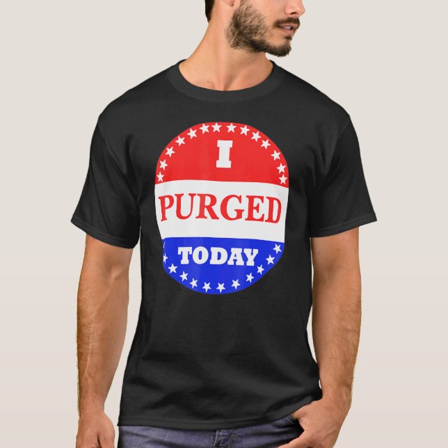 Camiseta Eu Expurguei Hoje Feliz Clássico 4 De Julho (Frente)