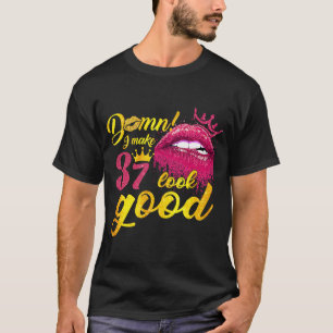 Camiseta Eu Faço 37 Ficar Bom, Derramando Lip 37.