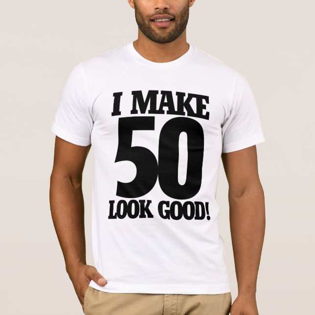 Camiseta Eu faço 50 ficar bem (Frente)
