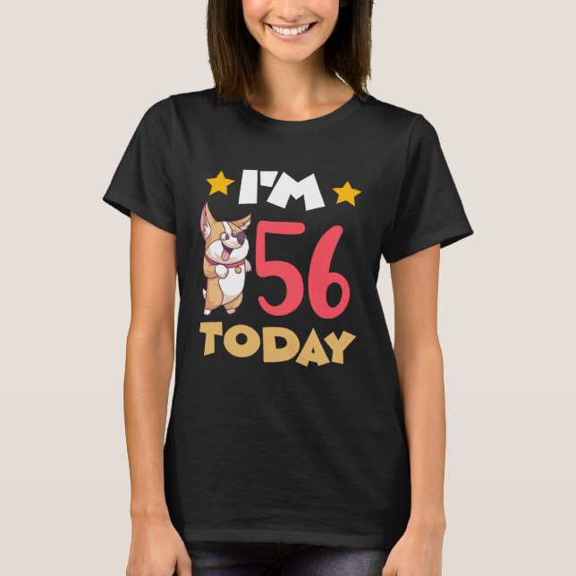 Camiseta Eu faço 56 hoje (Frente)