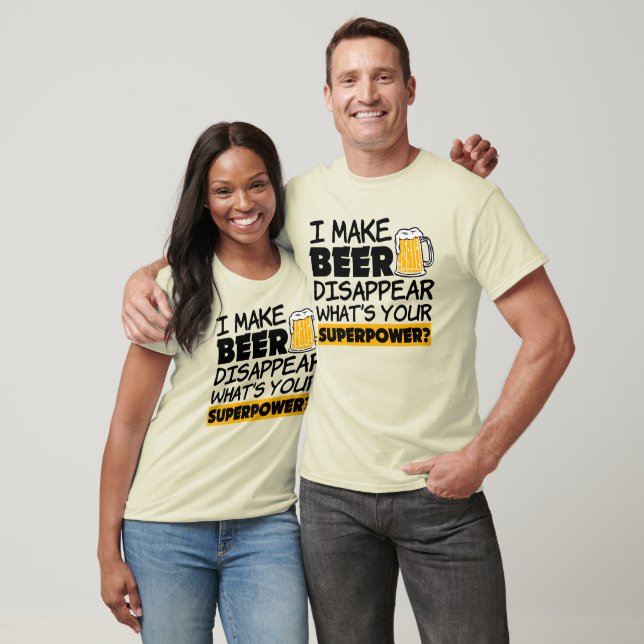 Camiseta Eu Faço A Cerveja Desaparecer Engraçada (Unissex)