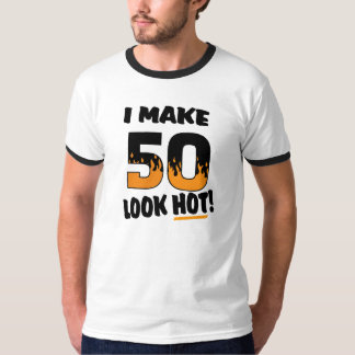 Camiseta Eu faço ao olhar 50 o t-shirt quente do