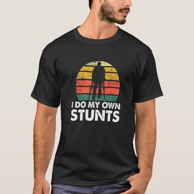 Camiseta Eu Faço As Minhas Próprias Pedras Perfuradas Perna (Frente)