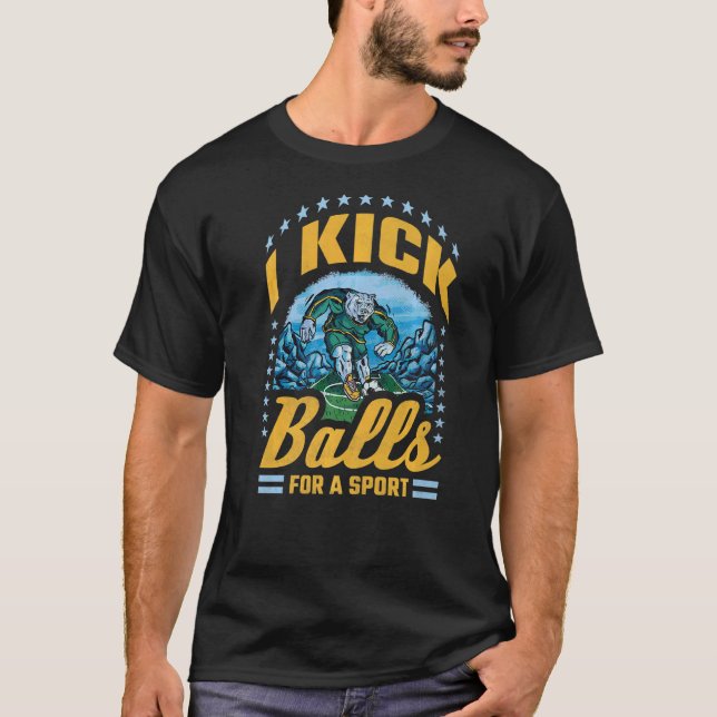 Camiseta Eu Faço Bolas Para Um Futebol De Esporte (Frente)