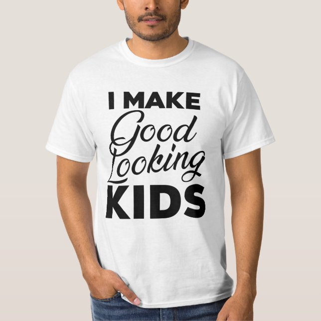 Camiseta Eu Faço Bons Crianças De Olhar (Frente)