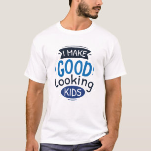 Camiseta Eu Faço Bons Crianças De Olhar