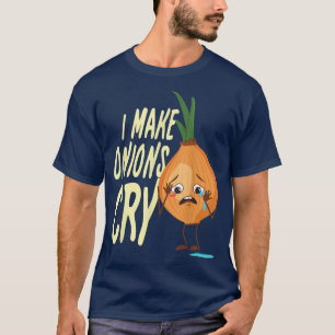 Camiseta eu faço cebolas chorando comida chef cozinhar almo