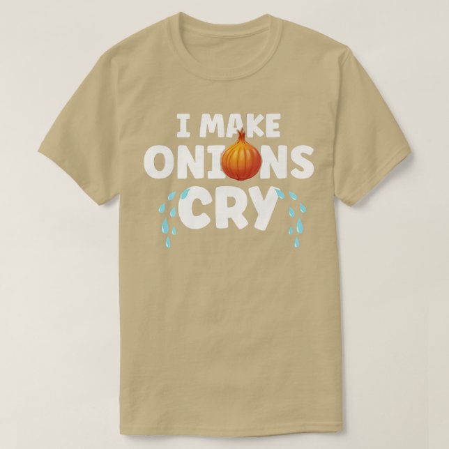 Camiseta eu faço cebolas chorarem chef de restaurante engra (Frente do Design)