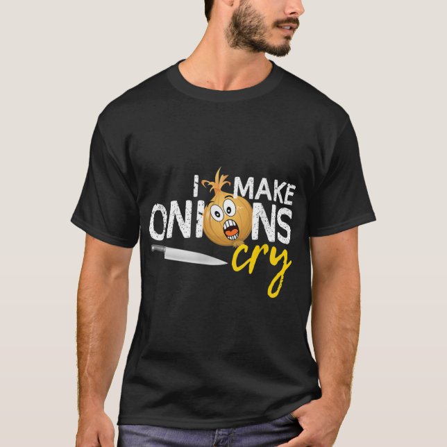 Camiseta Eu Faço Cebolas Chorarem - Cozinho Culinário Engra (Frente)