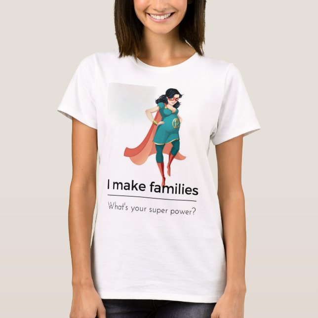 Camiseta Eu faço famílias (Frente)
