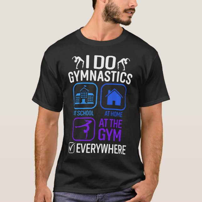 Camiseta Eu Faço Ginástica em Todo Lugar ns (Frente)