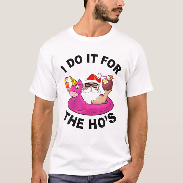 Camiseta Eu Faço Isso Para Os Papais noeis De Verão Engraça (Frente)