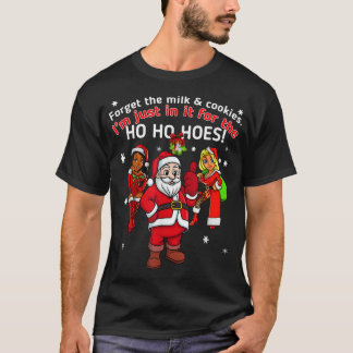 Camiseta Eu faço isso pelos Papais noeis da Ho Engraçados C