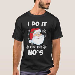 Camiseta Eu faço isso pelos Papais noeis de Natal Engraça
