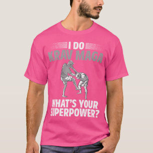 Camiseta Eu Faço Krav Maga O Seu Superpoder Krav Maga